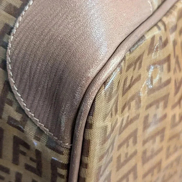 Authentic FENDI Boston Bag in Brown Zucca Coated Canvas - Picture 7 of 14